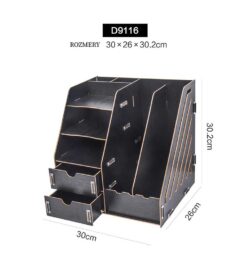 Multifunkčný DIY stojan s 2 zásuvkami čierny