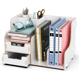 DIY organizér na dokumenty a písacie potreby s 2 zásuvkami biely B21 DIY organizér na dokumenty a písacie potreby s 2 zásuvkami biely B21